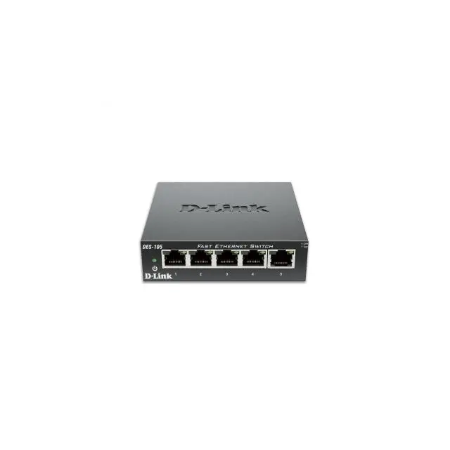 DES-105, Комут. D-Link 5-Port,10/100 Metal Housi