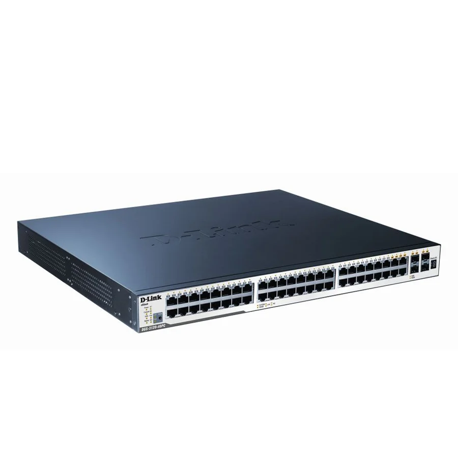 DGS-3120-48PC/SI, Ком.28-портов Layer2+24х10/100/