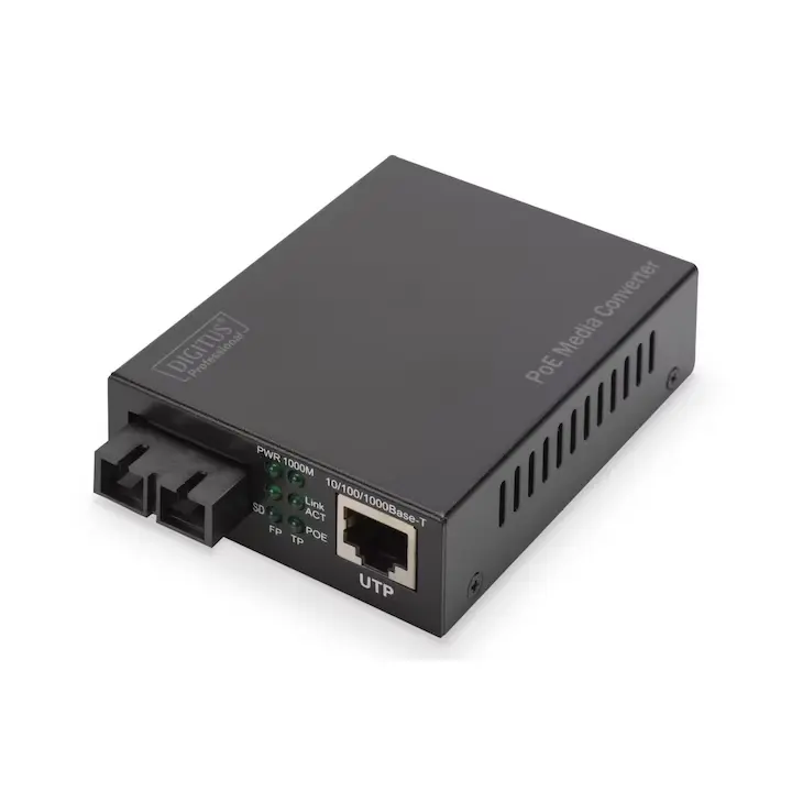 DN-82160, Конвертор, Gigabit Ethernet PoE+ Media C
