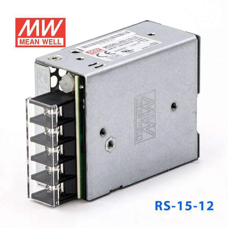 MW RS-15-12, захр. модул Output 12VDC Single, 1.3A
