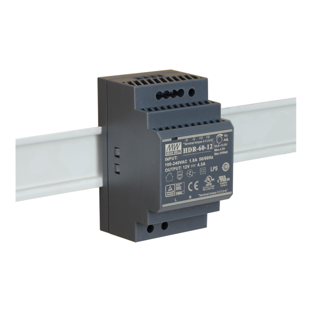 Захранващ блок за монтаж на DIN шина 12Vdc/4.5A