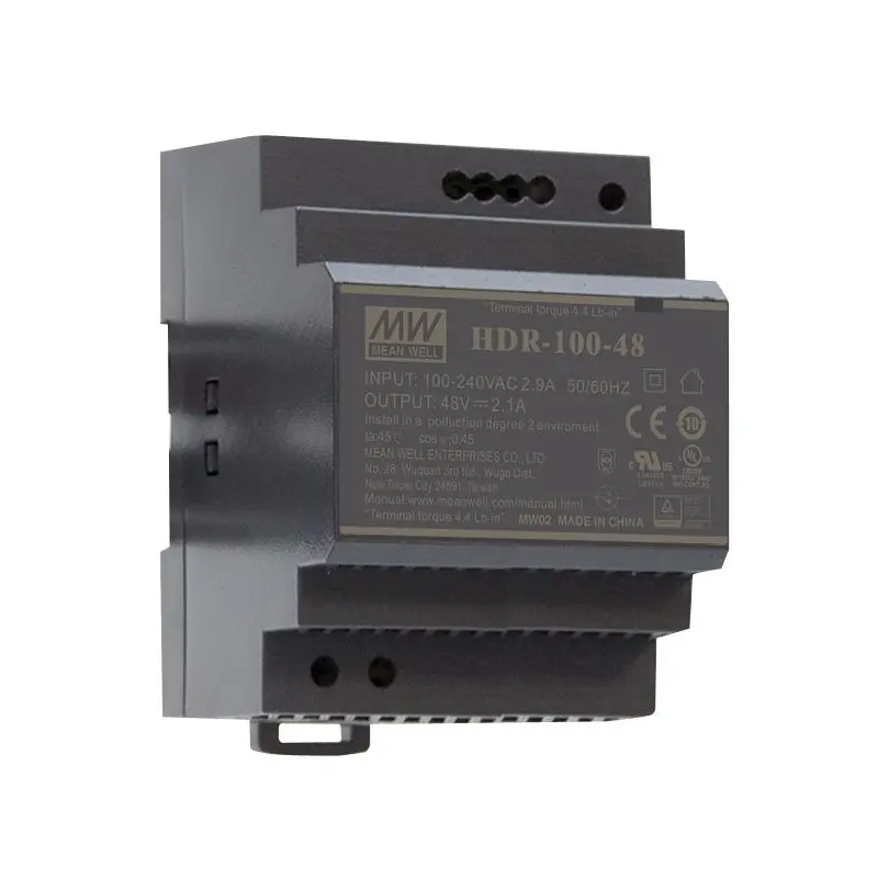MW HDR-100-48N, захранващ блок Output 48VDC  2.1A