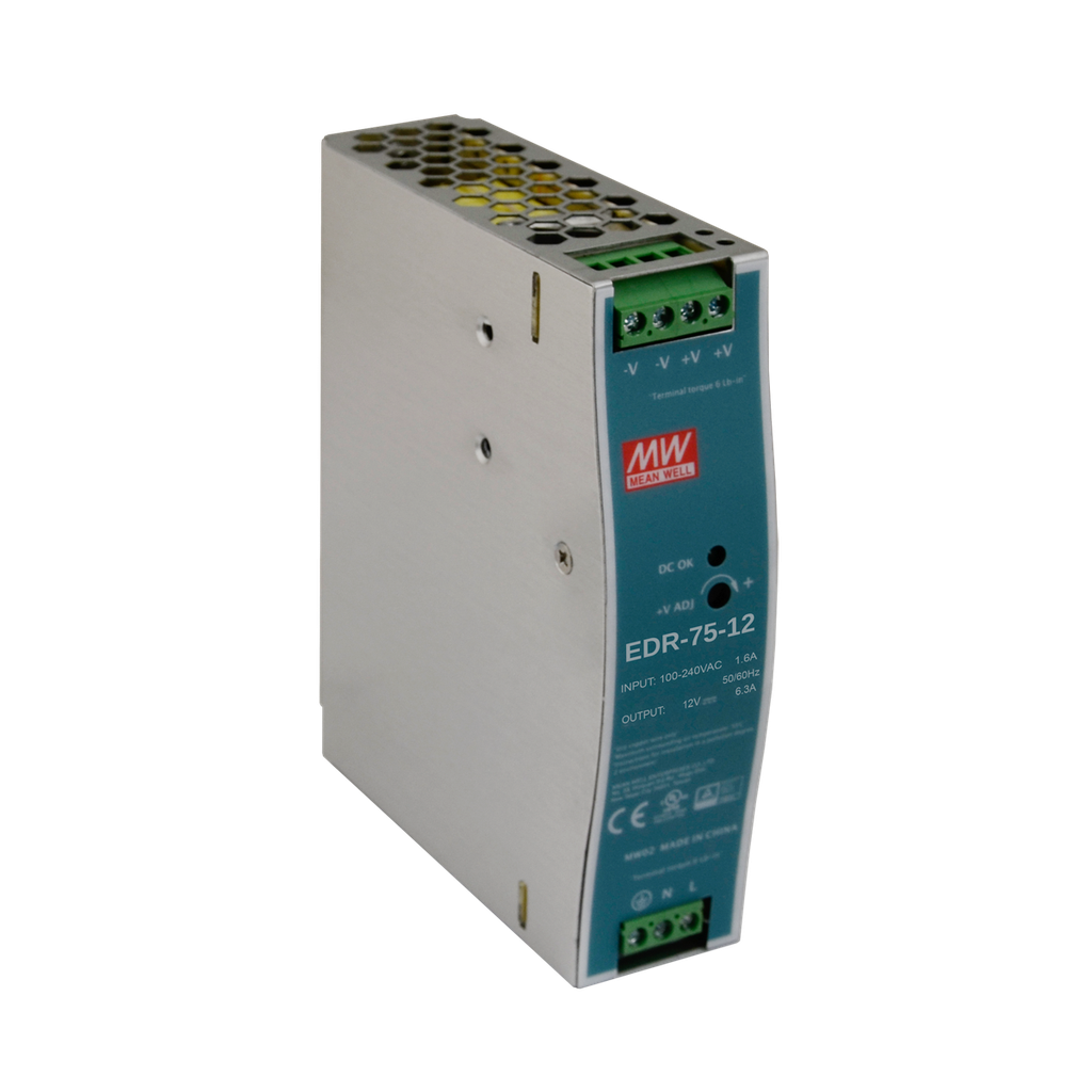 Захранващ блок за монтаж на DIN шина 12Vdc/6.3A