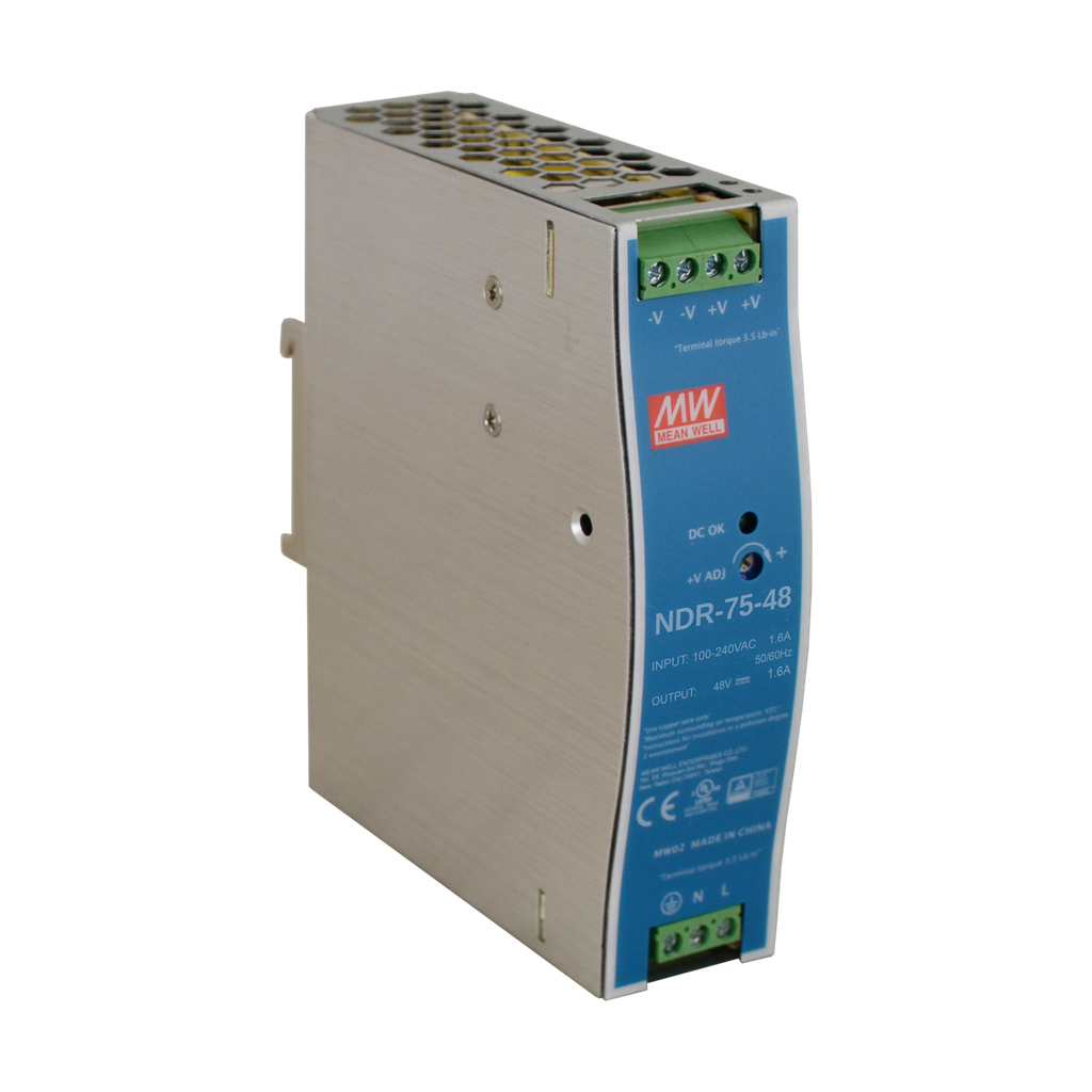 Захранващ блок за монтаж на DIN шина 48Vdc/1.6A/75W
