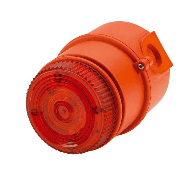 Компактна искробезопасна мултитонална сирена с червена LED лампа, 100dB; ATEX, IECEx, EN54-3; VDS