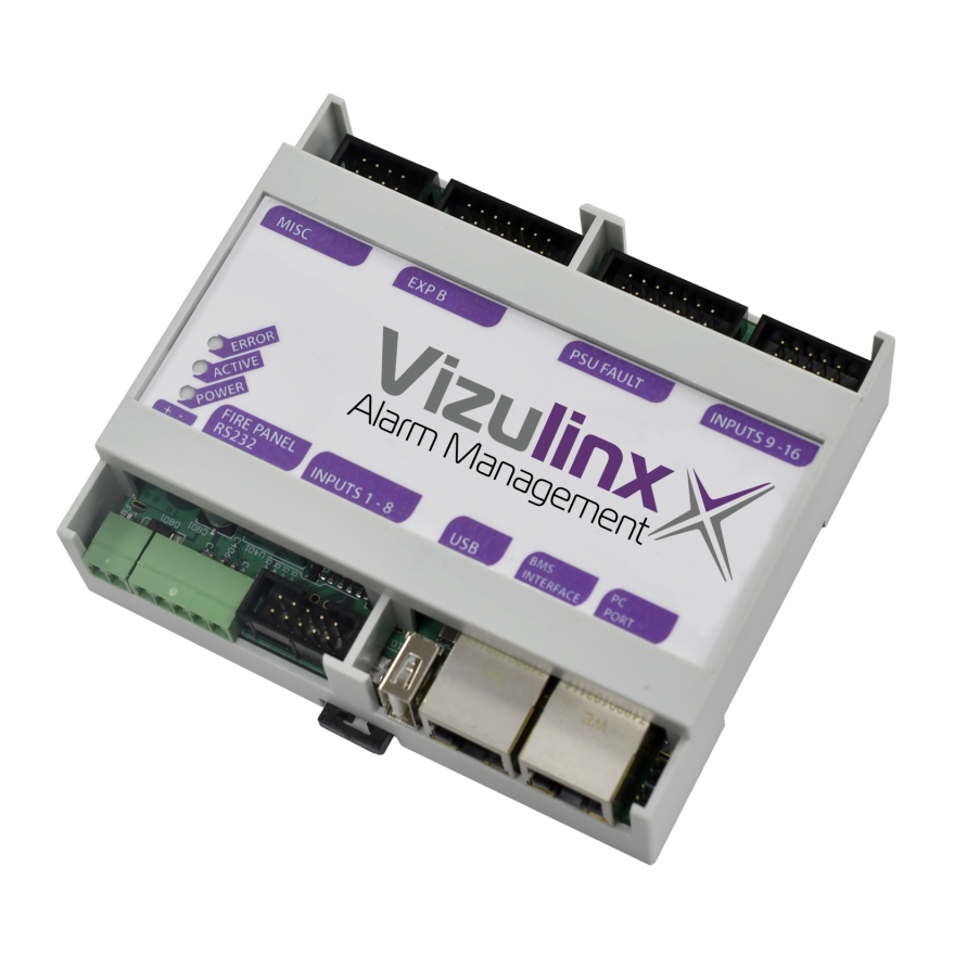 Vizulinx- модул за мониторинг на ПИС и интеграция на контролните панели Кентек към BMS посредством Modbus (TCP/IP) or...