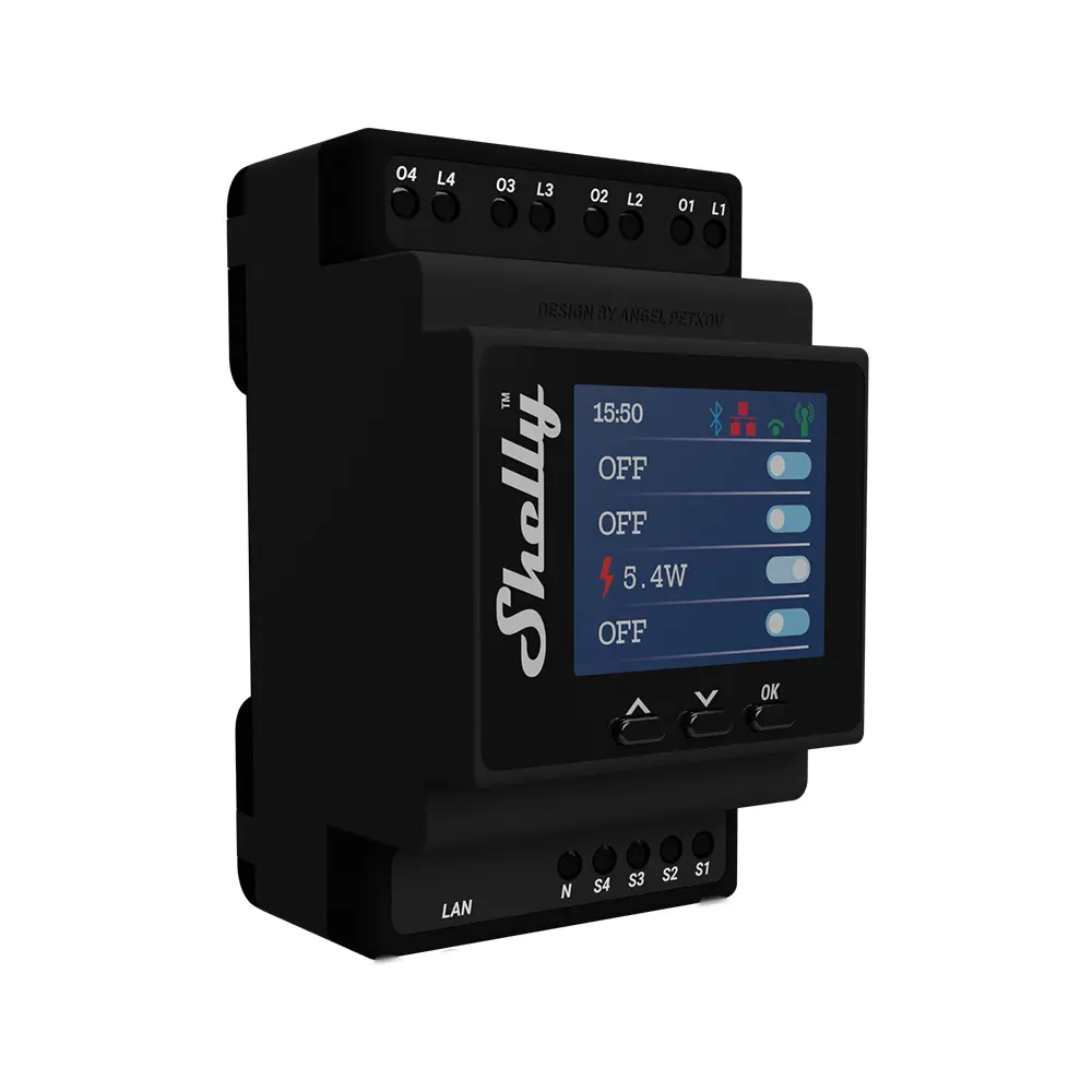 Smart реле 4x16A, (40A max)