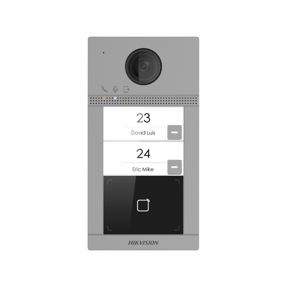 Двупостов лицев панел за вграден монтаж, 2 MP