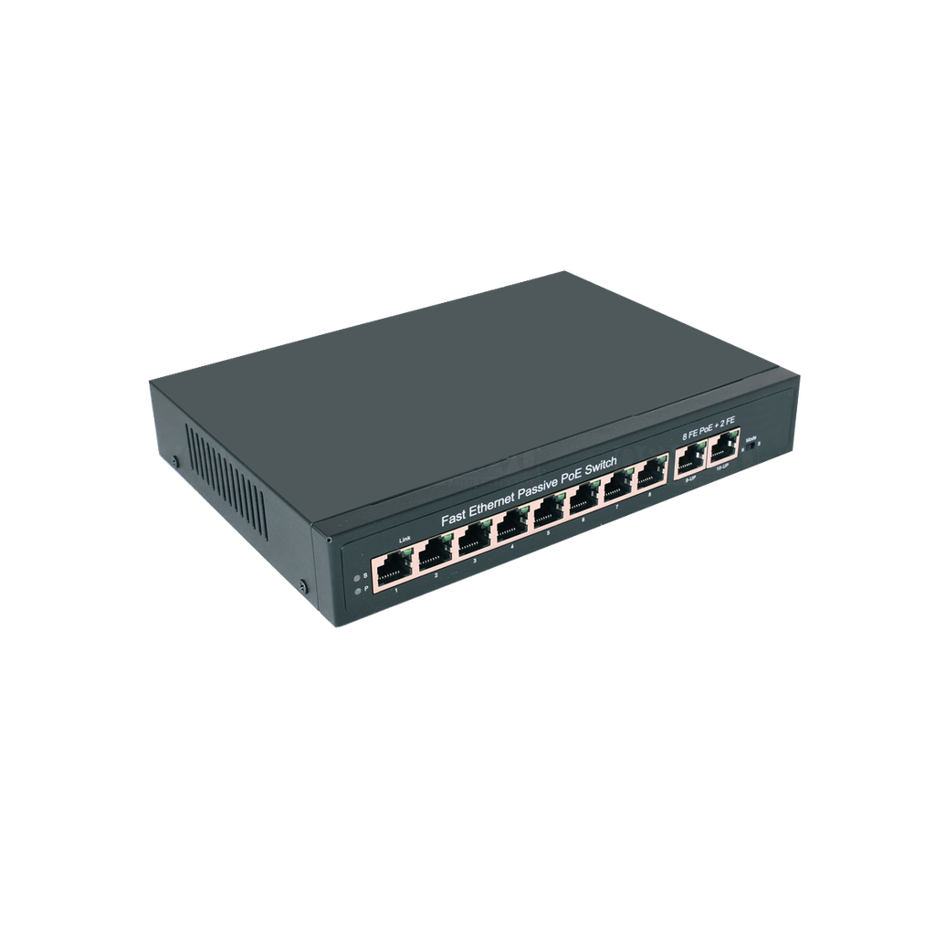 Комутатор Passive PoE 8 + 2 порт