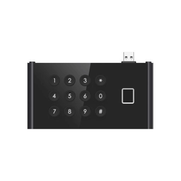 Допълнителен модул клавиатура и вграден четец за пръстови отпечатъци към външен панел DS-KD9403-E6