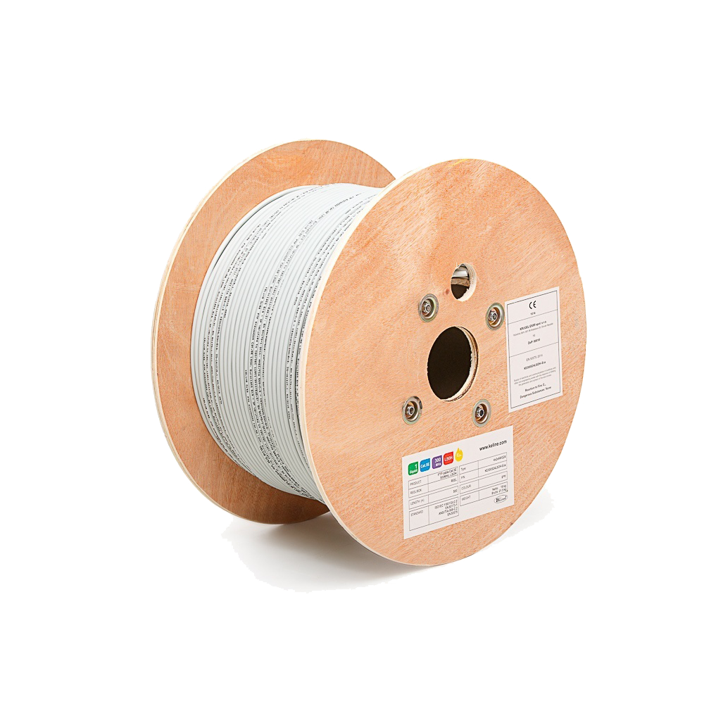 FTP (F/UTP) кабел 4x2xAWG24 Категория 5E 300 MHz Euroclass Dca LSOH