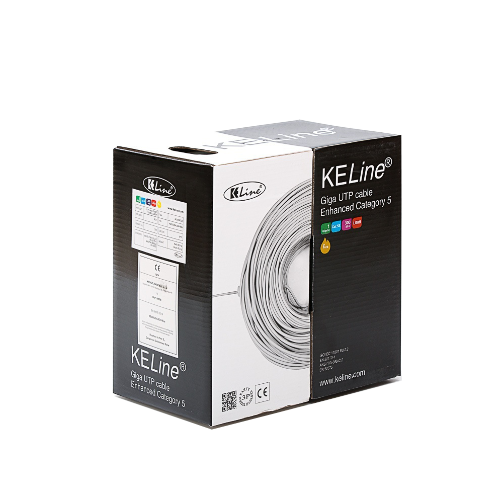 UTP (U/UTP) кабел 4x2xAWG24 Категория 5E 300 MHz LSOH Euroclass Dca
