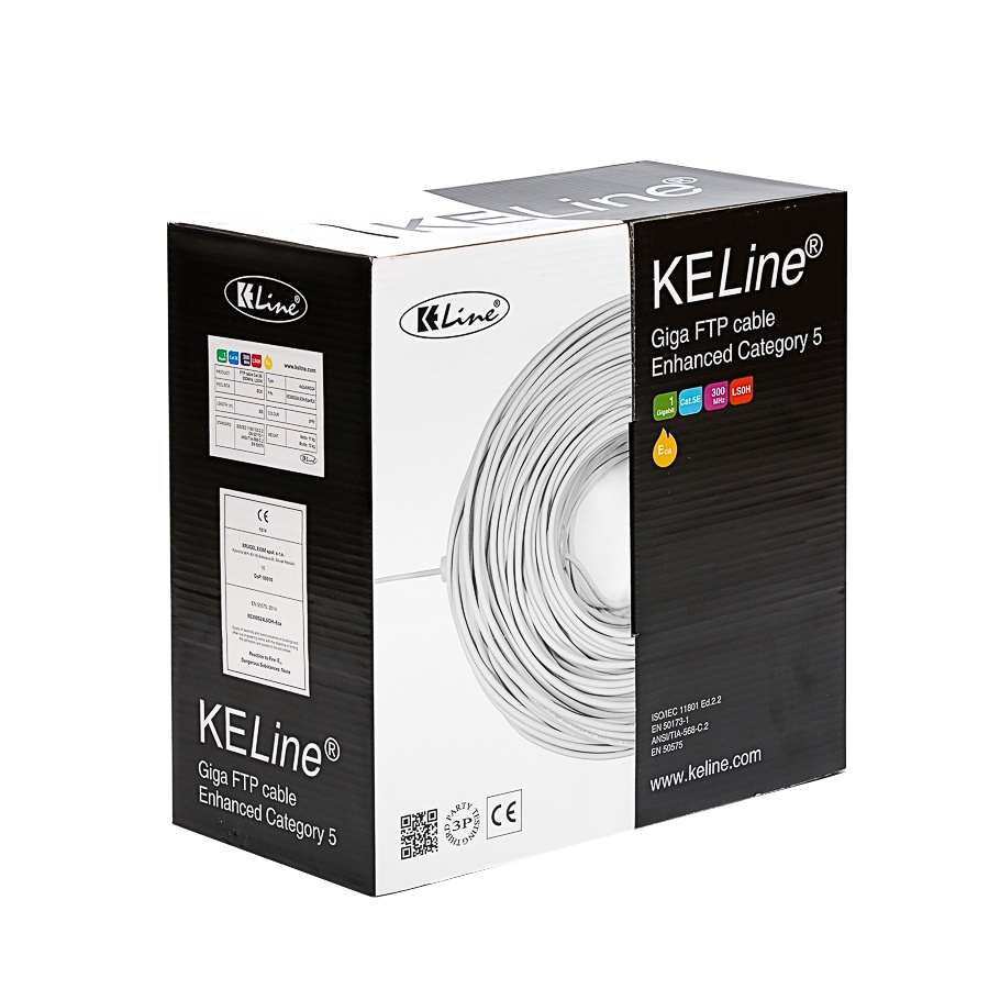 FTP (F/UTP) кабел 4x2xAWG24 Категория 5E 300 MHz Euroclass Dca LSOH