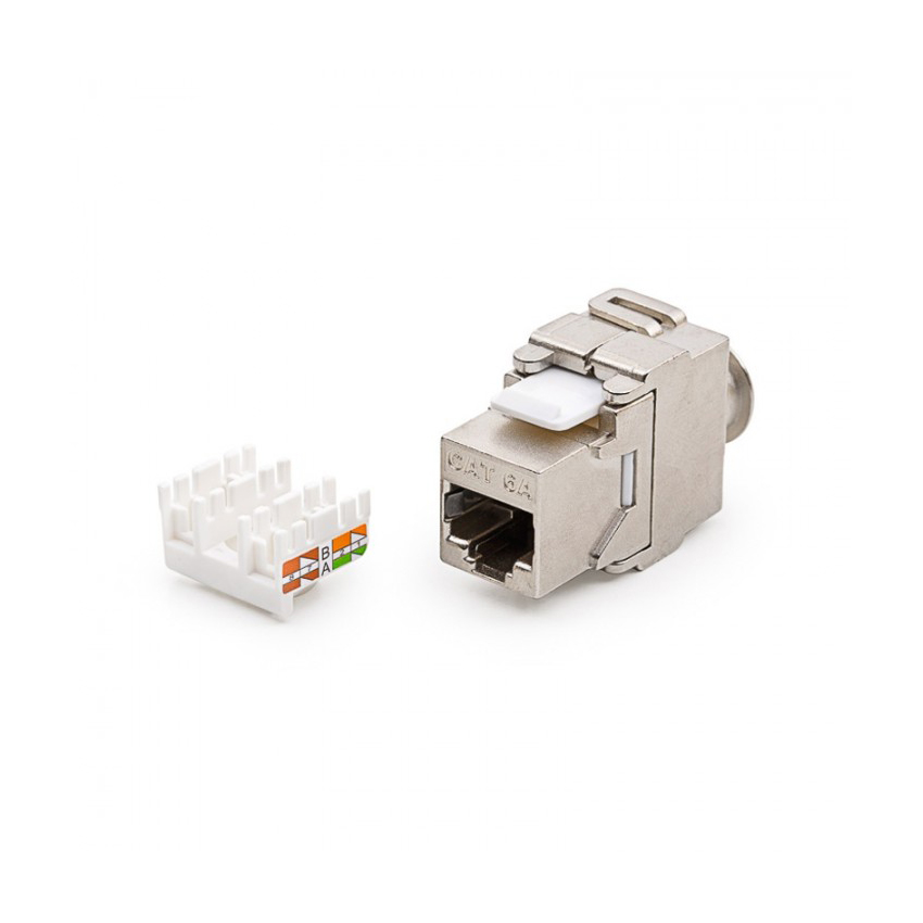 Кийстон гнездо екранирано Категория 6A RJ45/s 500 MHz