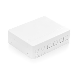 Оптична розетка за 4 x SC-SC или 4 x LC-LC Duplex адаптери FTTH празна