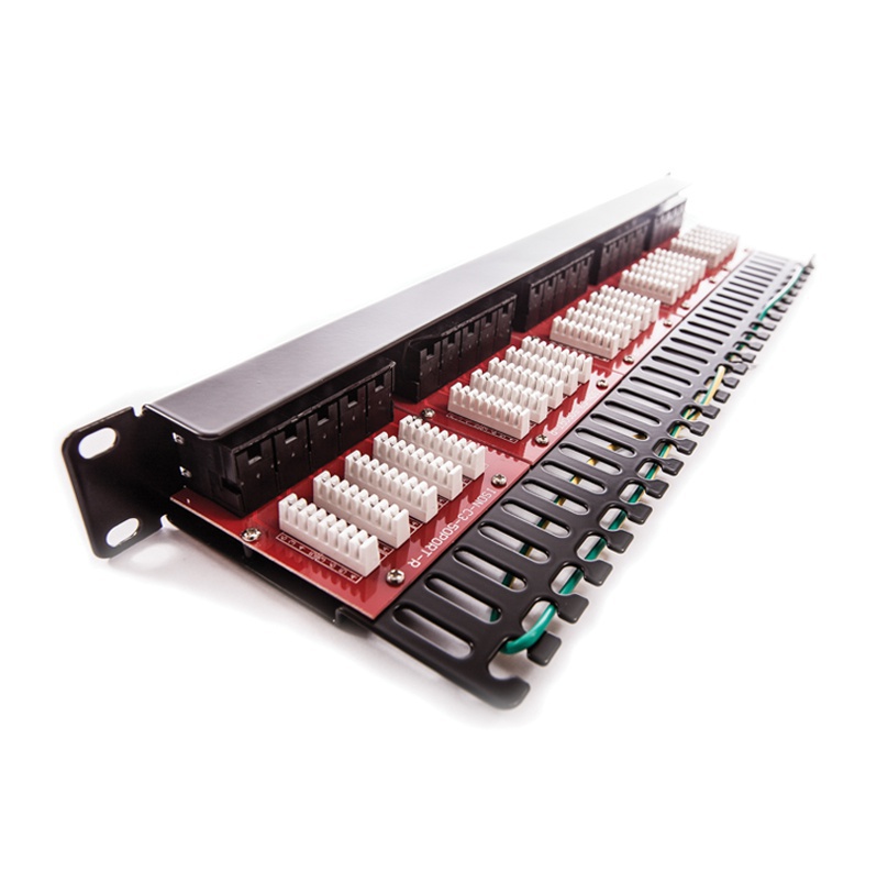 19" пач панел Категория 3 Voice 50xRJ45/u 1U черен 16 MHz 