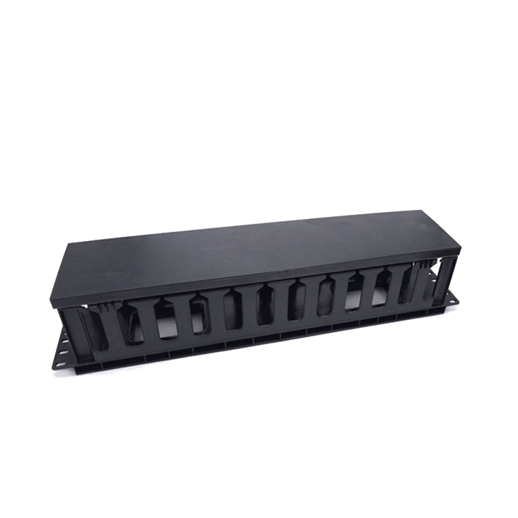 2U 19” Aранжиращ панел тип PVC канал прорязан 2U