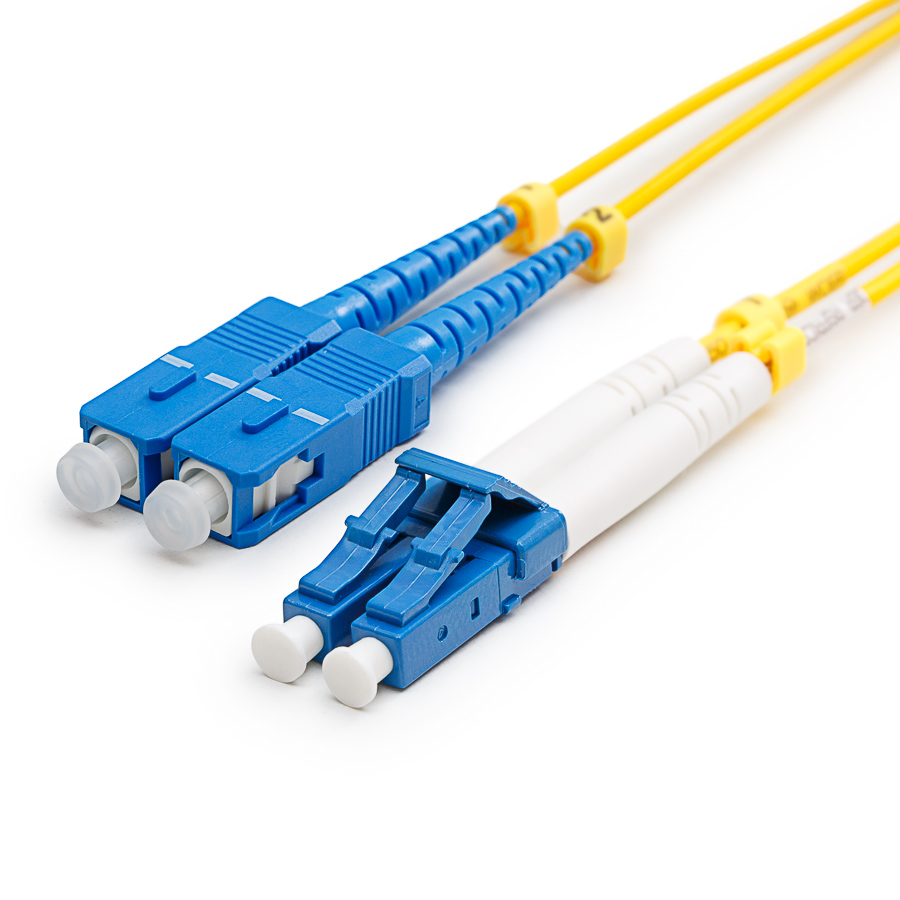 LC-SC Duplex пач корда OS2 9/125 µm (ITU-T G.652.D) 2м