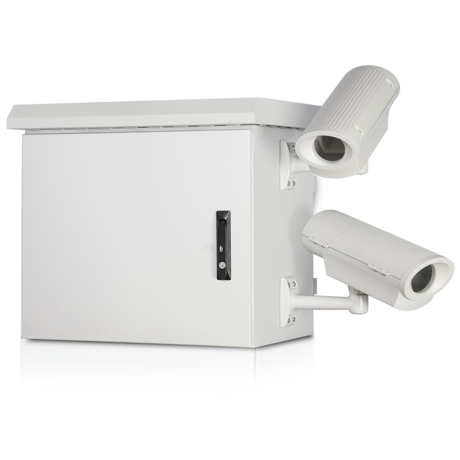 19" шкаф 9U 600/450mm за външен монтаж на стълб