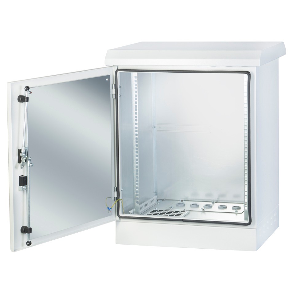 19" шкаф 16U 600/450mm за външен монтаж на фундамент