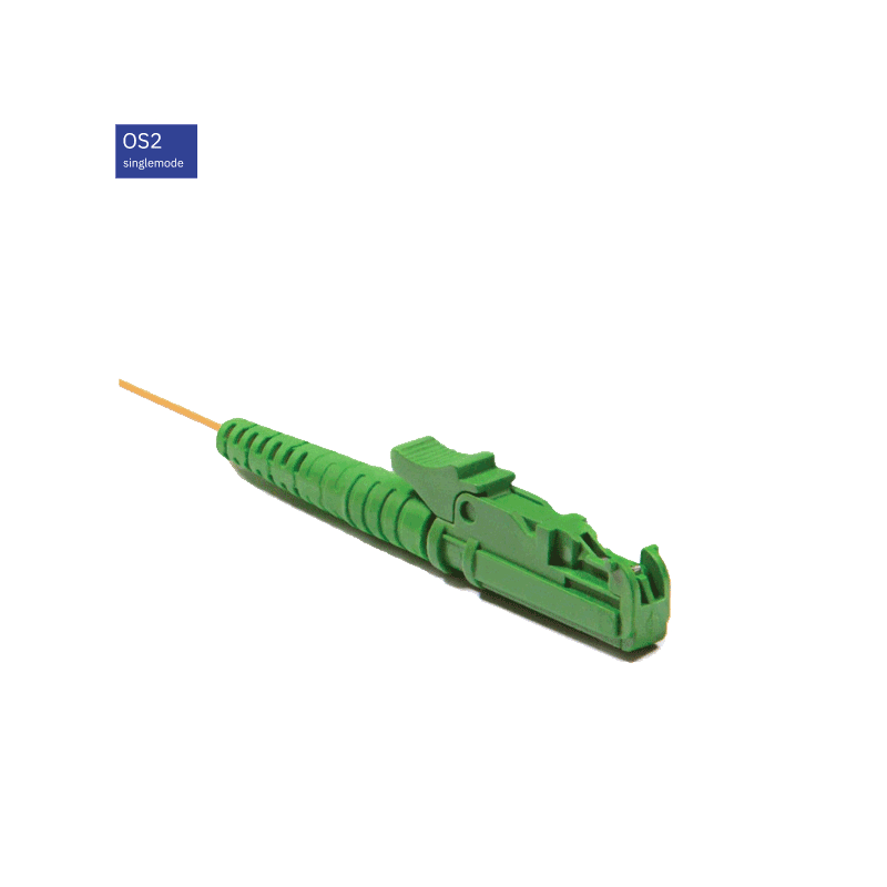 E2000/APC (LSH/APC) пигтейл OS2 9/125 μm (ITU-T G.652.D) 2м