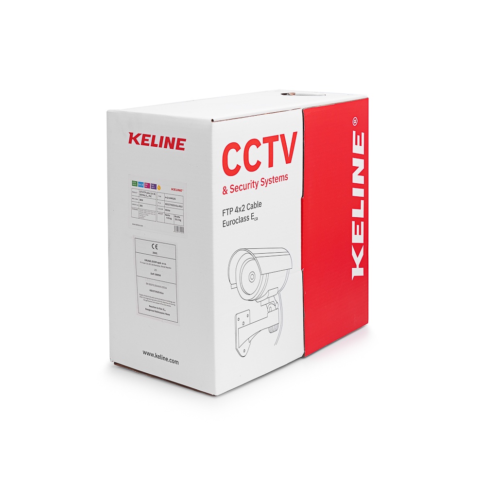 CCTV FTP (F/UTP) кабел 4x2xAWG25 Категория 5E
