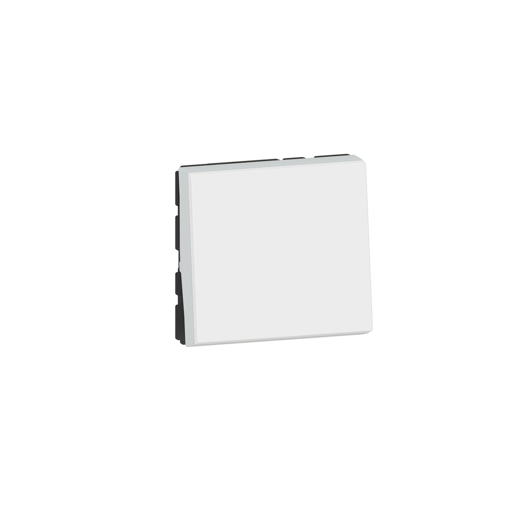 Еднополюсен ключ 2 мод. цвят бял Mosaic NEW Legrand