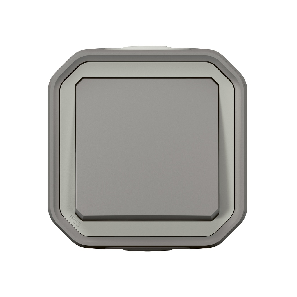 Кръстат ключ моноблок за открит монтаж цвят Сив IP55 Plexo New Legrand