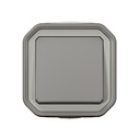 Кръстат ключ моноблок за открит монтаж цвят Сив IP55 Plexo New Legrand