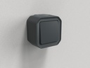 Девиаторен ключ моноблок за открит монтаж цвят Антрацит IP55 Plexo New Legrand