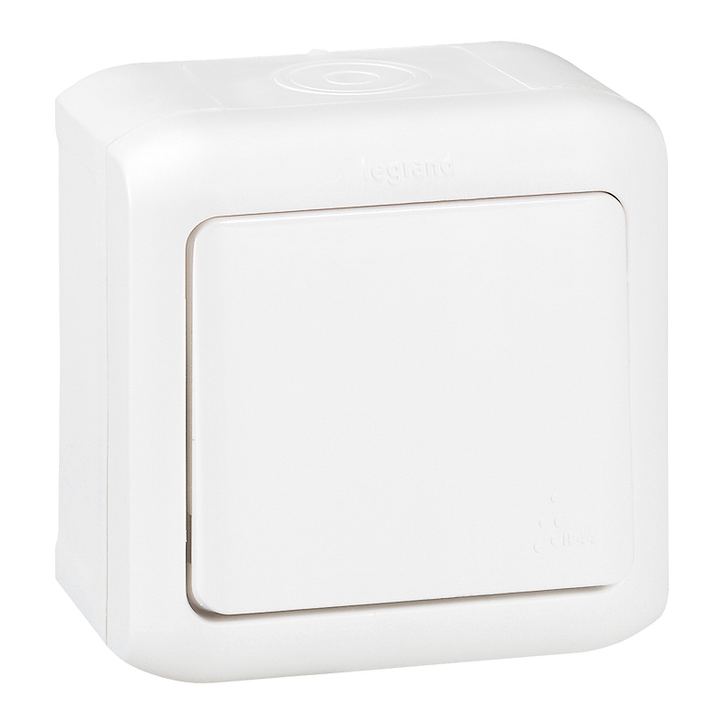 Девиаторен ключ IP44 открит монтаж цвят Бял Forix Legrand