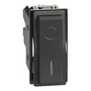 Ключ за бойлер 1 модул 16A /двуполюсен/ цвят Черен Living Now Bticino