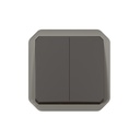 Сериен ключ/бутон механизъм цвят Антрацит IP55 Plexo New Legrand