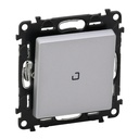 Еднополюсен ключ с подсветка LED 0.15мА цвят алуминий Valena Life Legrand