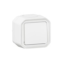 Девиаторен ключ моноблок за открит монтаж цвят Бял IP55 Plexo New Legrand
