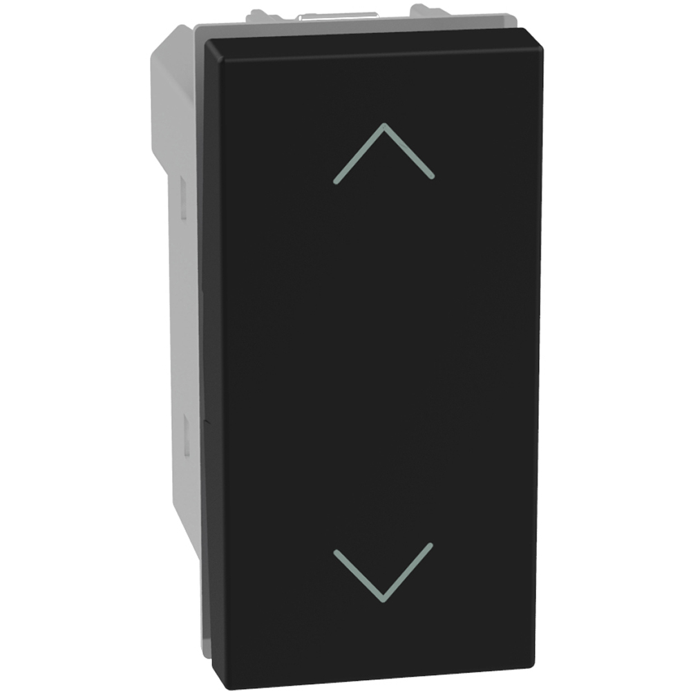 Бутон за щори 1 мод. цвят Графит Light Now Bticino