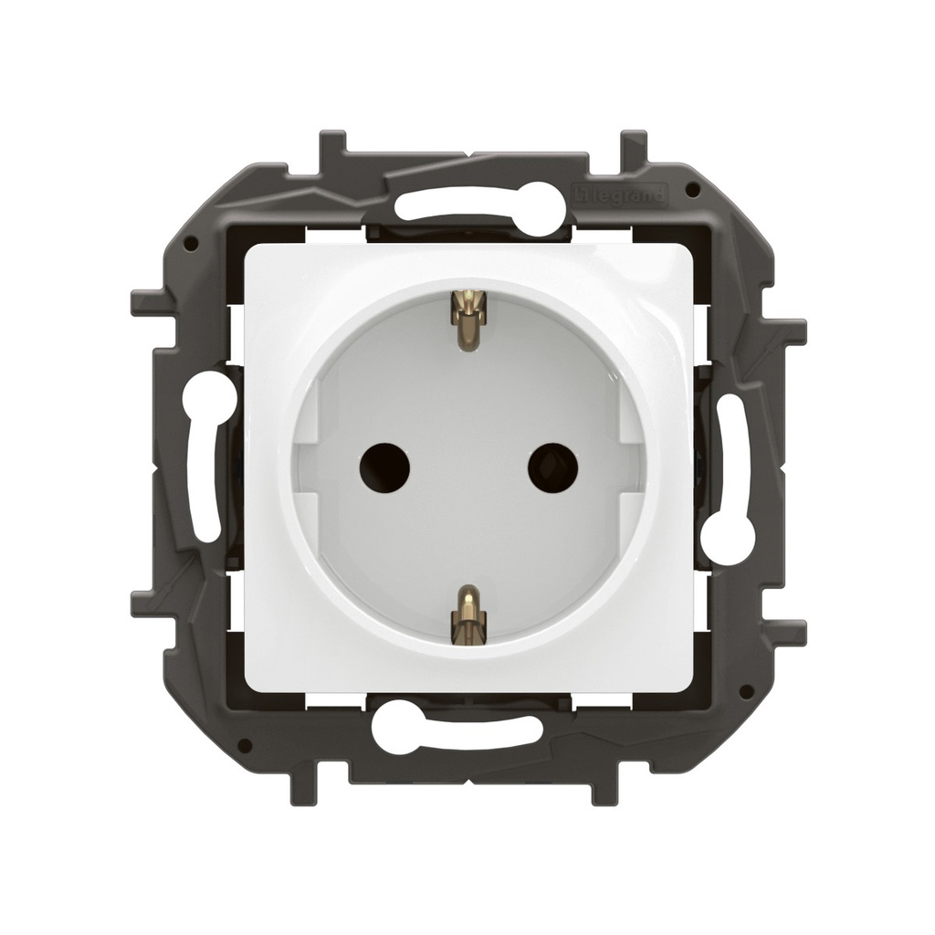 Контакт ШУКО 16A цвят Бял Niloe New Legrand