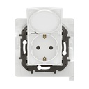 Контакт ШУКО 16A с капак IP44 и детска защита цвят Бял Niloe New Legrand