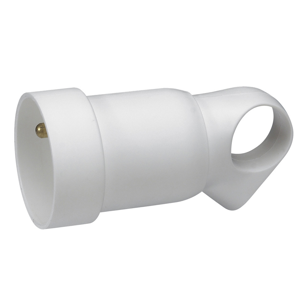 Куплунг бял 2P+T 16A френски с ринг Legrand