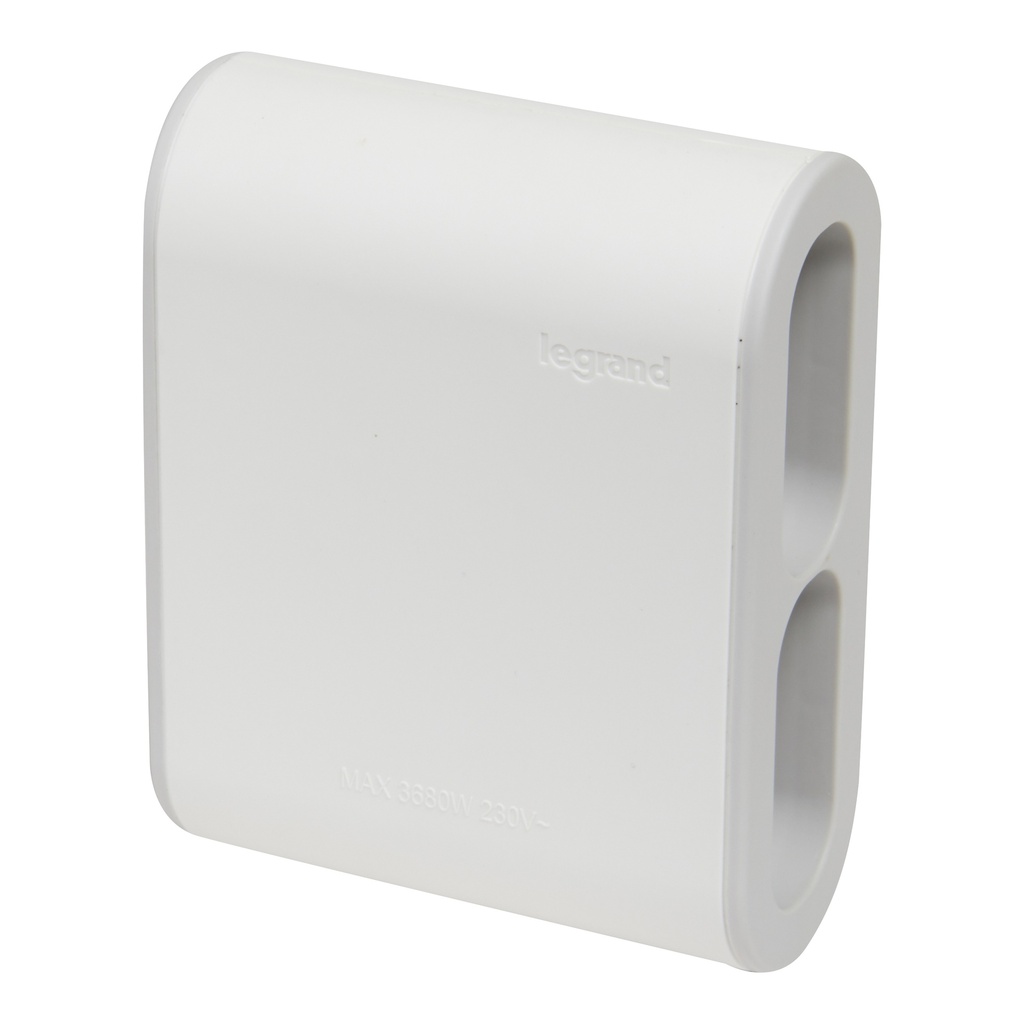 Адаптер за контакт плосък 4х Евро контакт 6A бял NEW Legrand