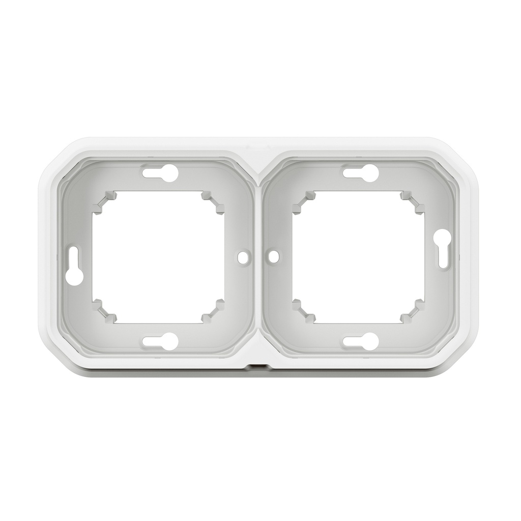 Рамка ДВОЙНА за скрит монтаж цвят Бял IP55 Plexo New Legrand