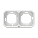 Рамка ДВОЙНА за скрит монтаж цвят Бял IP55 Plexo New Legrand