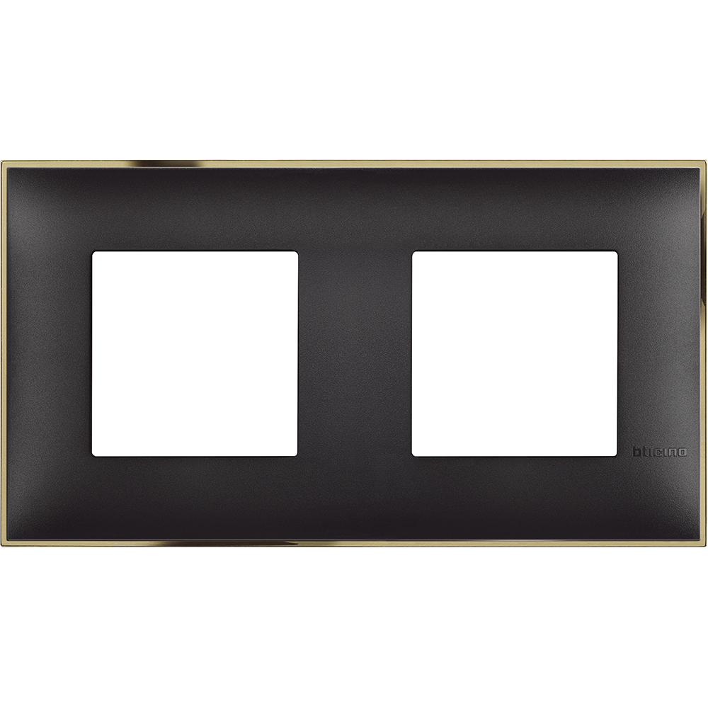 Рамка 2+2 мод. цвят Черен със злато (Black gold) Classia Bticino /блистер/