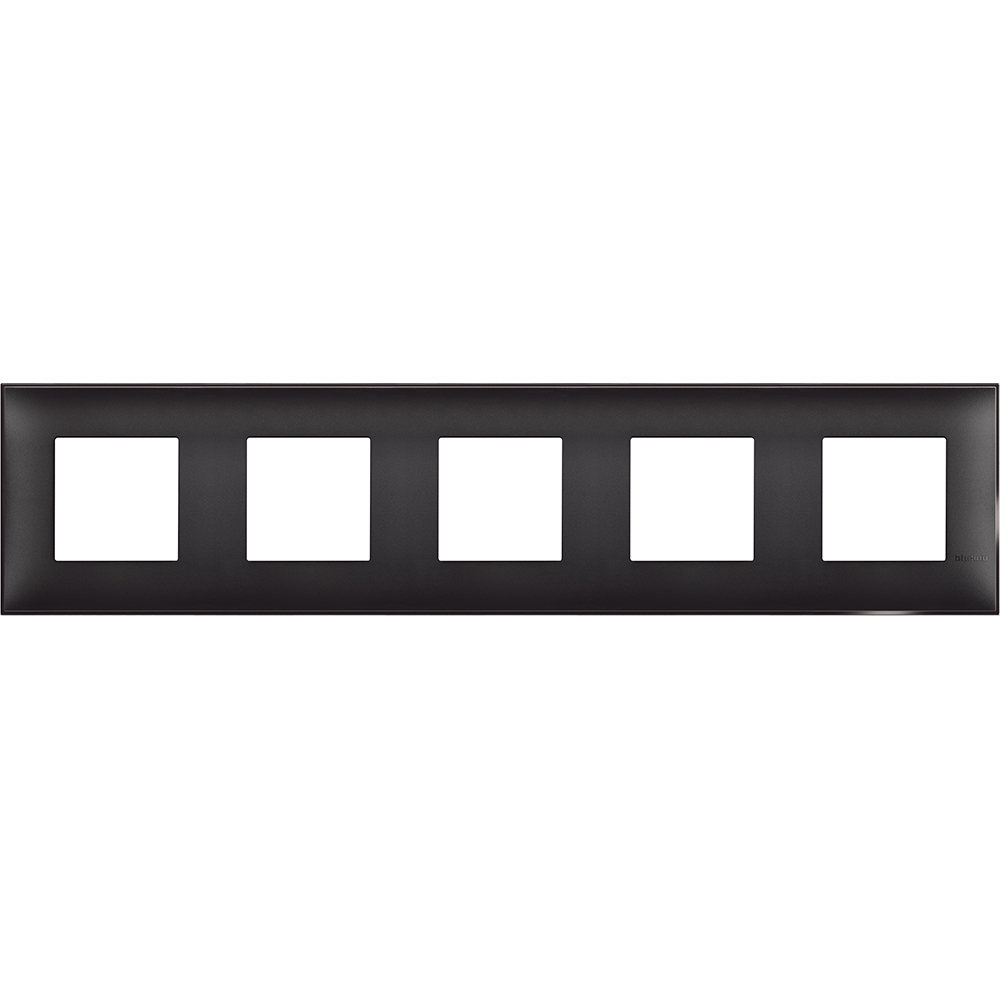 Рамка 2+2+2+2+2 мод. цвят Черен сатен (Black satin) Classia Bticino /блистер/