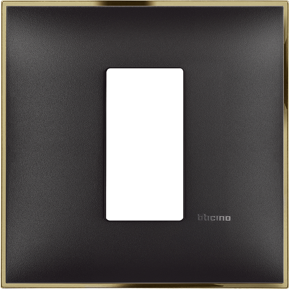 Рамка 1 мод. цвят Черен със злато (Black gold) Classia Bticino /блистер/