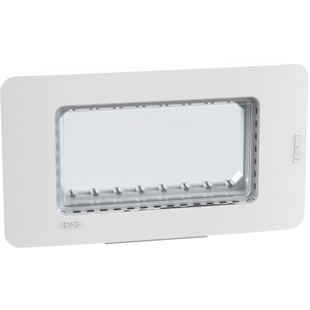 Лицева рамка + носеща IP55 4 мод. цвят Бял Light Now Bticino