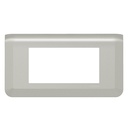 Лицева рамка 4 мод. цвят алуминий Mosaic NEW Legrand