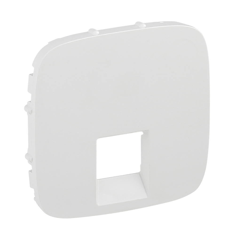 Лицев панел за единична RJ45/RJ11 розетка цвят Бял Valena Allure Legrand