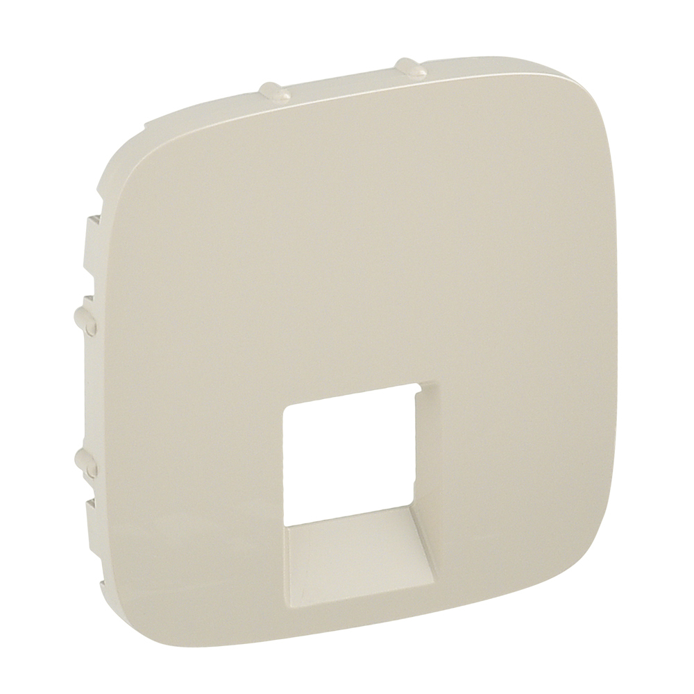 Лицев панел за единична RJ45/RJ11 розетка цвят Крем Valena Allure Legrand