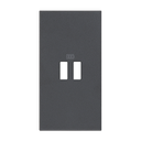 Лицев панел за USB розетка тип 2xA/2xC/A+C 2 мод. цвят Черен Living Now Bticino